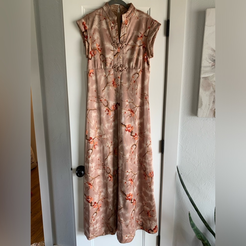 Fun full length Asian style dress